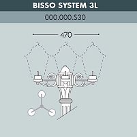 Fumagalli Консоль для паркового фонаря FUMAGALLI BISSO SYS 3L  000.000.S30.A0