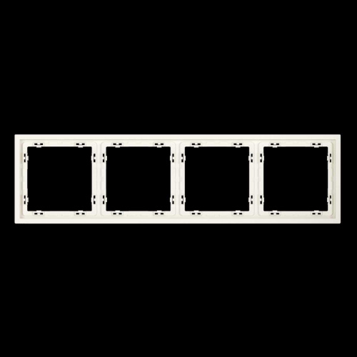 Рамка пластиковая S70 на 4 пост, (хлопок) Voltum VLS100413