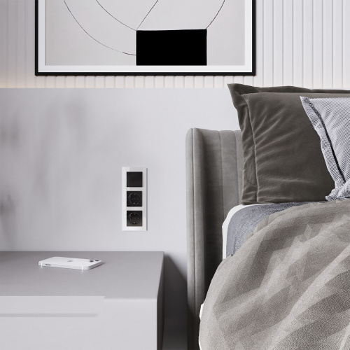 Клавиша для выключателя перекрестного (черный акрил) W1119048 фото 3