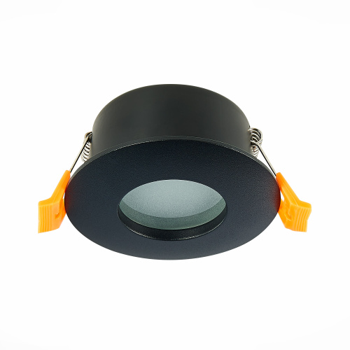 ST213.408.01 Св-к встр. Черный GU10 1*50W  IP44 D84xH50 220V Без ламп Встраиваемые светильники фото 6