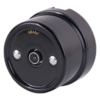 ТВ розетка черный ретро WL18-02-05