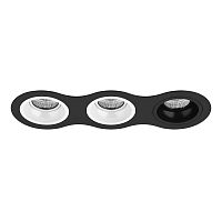 Комплект из светильников и рамки Lightstar Domino Round (214637+214606+214606+214607) D637060607