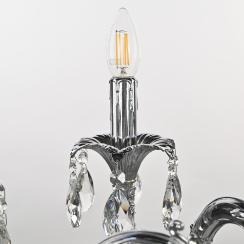 Люстра с хрустальными подвесками AL79101/10/250 A Ni Bohemia Ivele Crystal (Богемия Ивеле Кристалл) фото 10