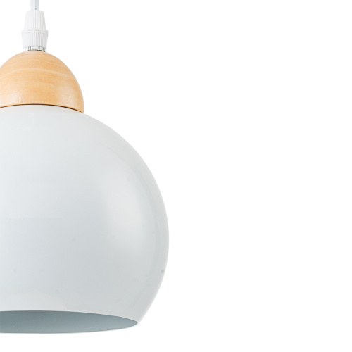 Подвесной светильник Escada 10178/1S E27*40W White/Wood фото 3 Подвесной светильник Escada 10178/1S E27*40W White/Wood фото 3