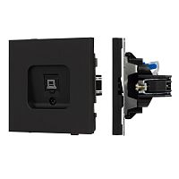Механизм компьютерной розетки SCT-TENDO-MPC1-SFPL-BK (RJ-45, CAT6) Arlight 054591