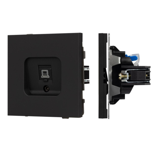 Механизм компьютерной розетки SCT-TENDO-MPC1-SFPL-BK (RJ-45, CAT6) Arlight 054591 Механизм компьютерной розетки SCT-TENDO-MPC1-SFPL-BK (RJ-45, CAT6) Arlight 054591