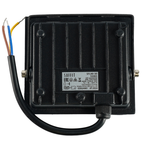 Светодиодный прожектор SAFFIT SFL90-30 IP65 30W 6400K фото 5