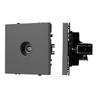Механизм телевизионной розетки SCT-NOBE-MTV1-SFPL-GR Arlight 054295