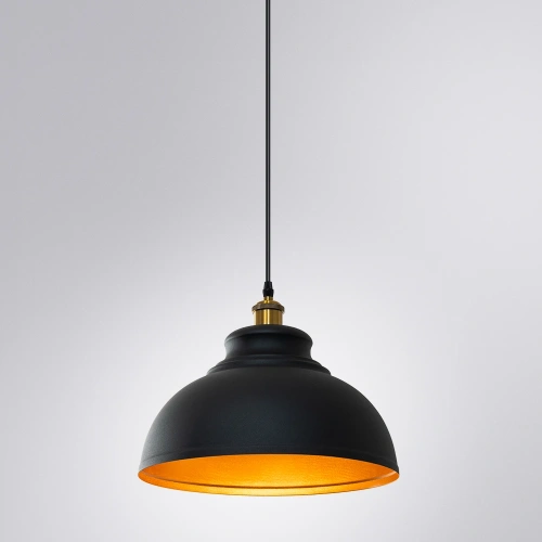 Подвесной светильник Arte Lamp CAPPELLO A7039SP-1BK фото 2 Подвесной светильник Arte Lamp CAPPELLO A7039SP-1BK фото 2