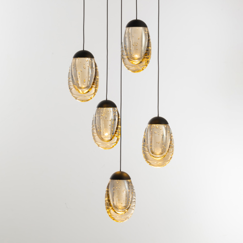 Подвесной светильник MD25090022-5A matt black/champagne фото 2