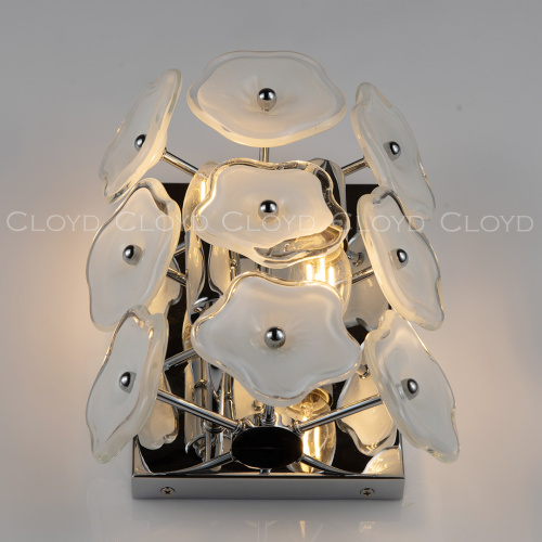 Бра Cloyd EFIOPIA W2 / выс. 28 см - хром (арт.20394) Бра Cloyd EFIOPIA W2 / выс. 28 см - хром (арт.20394)