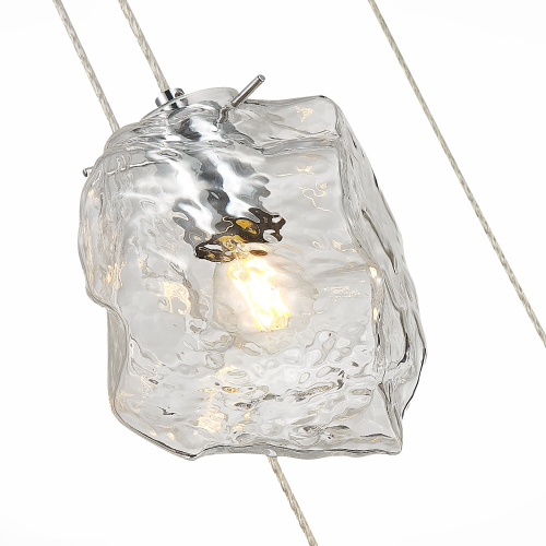 SL1175.103.05 Светильник подвесной ST-Luce Хром/Прозрачный E14 5*40W PORTICI фото 2