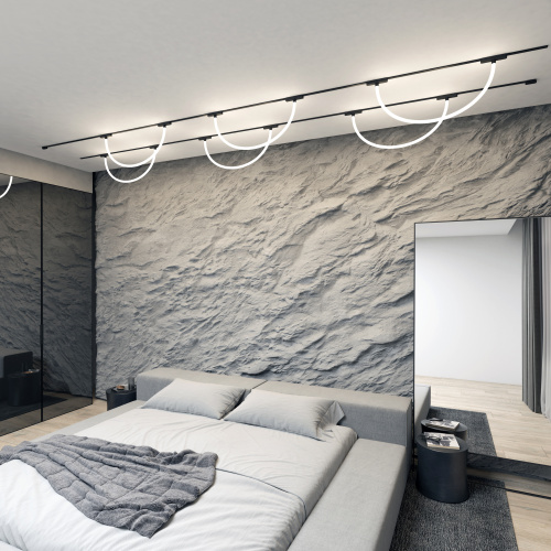 DK5327-BK Светильник для трека Air, серия Ray 3000 со светодиодом, ?22*L1000MM, 48V DC, 12W, RA?90, 360°, 3000K, IP20, черный, алюминий фото 4