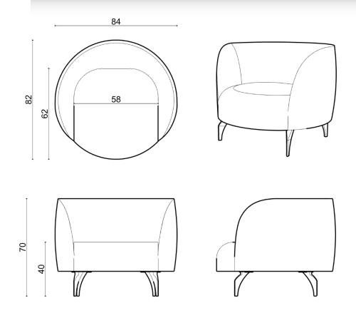 Кресло Dora фото 6 Кресло Dora фото 6