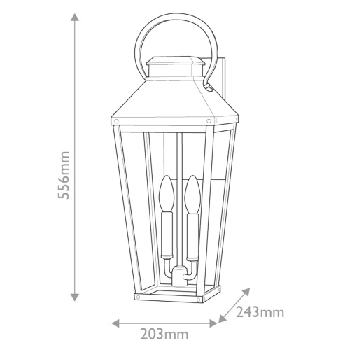 Настенный фонарь Hinkley, Арт. HK-DAWSON-L фото 4
