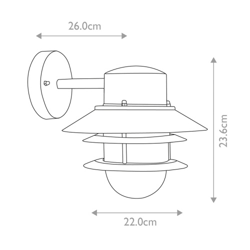 Настенный фонарь Elstead Lighting, Арт. COPENHAGEN-BK фото 2