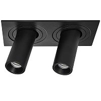 i527272 Светильник INTERO TUBO LED 10W*2 500LM*2 60G ЧЕРНЫЙ 3000K (217527+217272+217272)