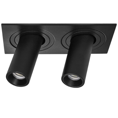 i527272 Светильник INTERO TUBO LED 10W*2 500LM*2 60G ЧЕРНЫЙ 3000K (217527+217272+217272)