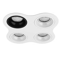 Комплект из светильников и рамки Lightstar Domino Round (214646+214607+214606+214606+214606) D64607060606