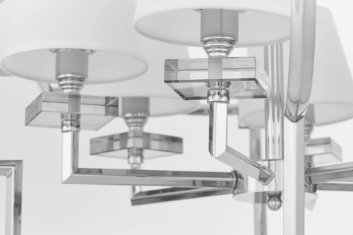 Подвесная люстра Lumina Deco Baltimore LDP 8020-6 CHR+WT фото 3 Подвесная люстра Lumina Deco Baltimore LDP 8020-6 CHR+WT фото 3