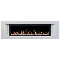 Электрокамин RealFlame Stockholm 60 WT белый с очагом Saphir 60