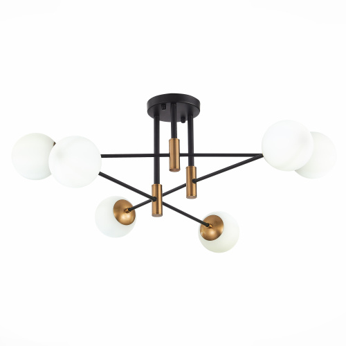 SL1203.402.06 Люстра потолочная ST-Luce Бронза,Черный/Белый E27 6*40W LIMANO фото 4