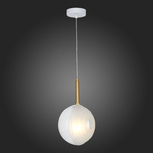 SL1183.503.01 Подвес ST-Luce Латунь/Белый G4 1*5W FOLIGNO фото 5 SL1183.503.01 Подвес ST-Luce Латунь/Белый G4 1*5W FOLIGNO фото 5