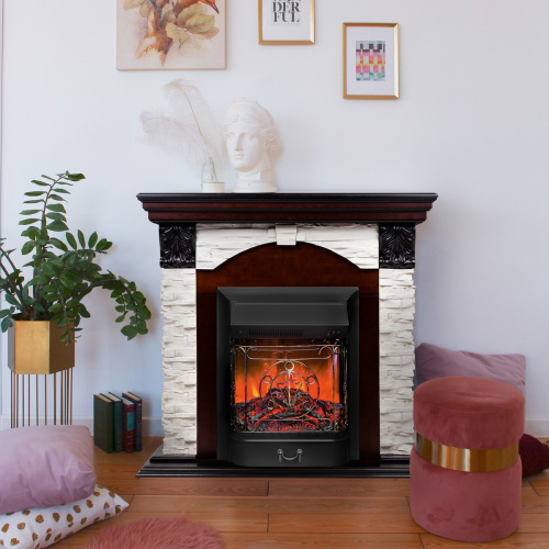 Каминокомплект DUBLIN LUX/ДУБЛИН ЛЮКС Античный дуб с очагом Электроочаг MAJESTIC LUX/МАДЖЕСТИК фото 7