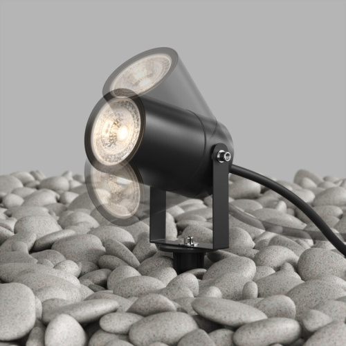 DK9800-BK Грунтовый светильник MOSS, IP65, GU10 LED, до 15 Вт, черный, алюминий фото 2