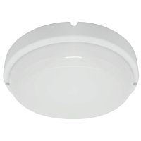 Светильник светодиодный стационарный с датчиком освещенности, 12W 960Lm 6500K в пласт.корпусе,IP65,белый,140*35мм, AL3015