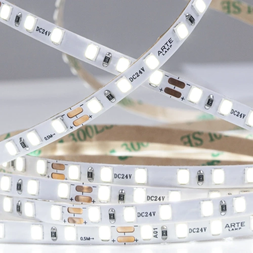 Светодиодная лента 24V 9,6W/m 4000К 5м Arte Lamp TAPE A2412005-02-4K фото 3 Светодиодная лента 24V 9,6W/m 4000К 5м Arte Lamp TAPE A2412005-02-4K фото 3