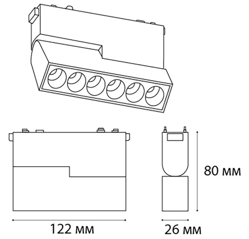 IT09-9014 black 3000K светильник трековый фото 3