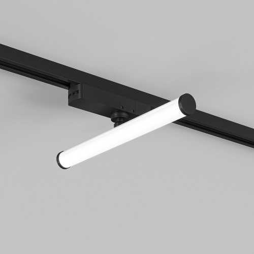 DK6448-BK Поворотный однофазный трековый светильник STROM со светодиодом L300mm 220V 10W 150° 4000K IP20 черный алюминий/акрил фото 5