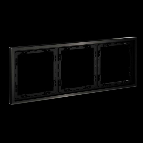 Рамка металлическая на 3 поста, S70 Metal (антрацит) Voltum VLSM120312 фото 2 Рамка металлическая на 3 поста, S70 Metal (антрацит) Voltum VLSM120312 фото 2