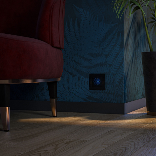 Розетка с подсветкой (черный матовый) W1171408 фото 5 Розетка с подсветкой (черный матовый) W1171408 фото 5