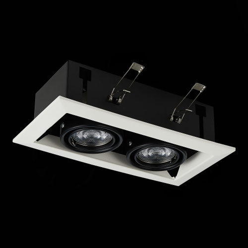 ST250.548.02 Св-к встр. Черный GU10 2*50W  L245xW126xH70 220V Без ламп Встраиваемые светильники фото 7