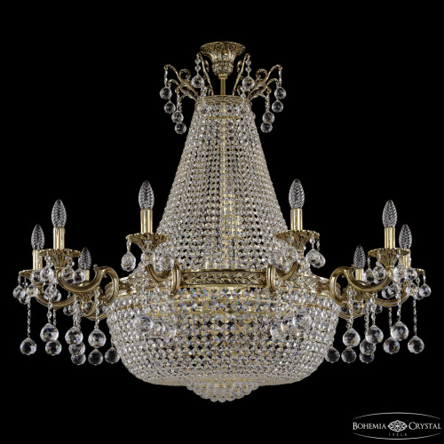 Люстра груша хрустальная 2228H210/10/106IV/Y1 GB Bohemia Ivele Crystal (Богемия Ивеле Кристалл)