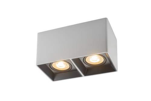 DK3035-WB Светильник накладной IP 20, 10 Вт, GU5.3, LED, белый/черный, пластик фото 6