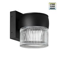 359717 STREET NT25 718 черный Светильник ландшафтный с переключателем цв. температуры IP65 LED 8W 100-240V 2700К/3200К/4000К ESTIMA