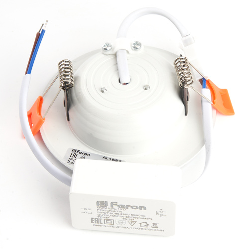 Светодиодный светильник Feron AL1527 встраиваемый 5W 4500K белый фото 9