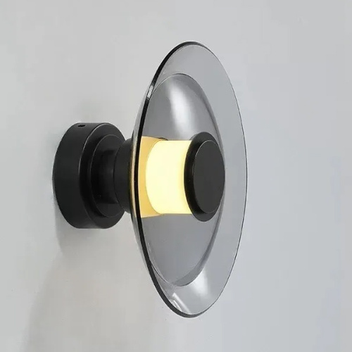 Настенный/Потолочный светильник 8665W/L black/smoky фото 2