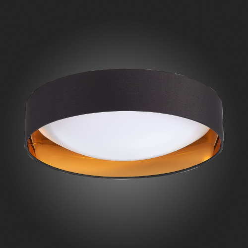 SLE201102-01 Светильник потолочный Черный, Золотистый/Белый LED 1*24W 4000K ORBIO фото 4