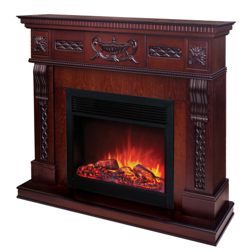 Каминокомплект CORSICA LUX/МАЛАГА ЛЮКС Античный дуб с очагом Электроочаг MOONBLAZE LUX/МУНБЛЕЙЗ фото 2