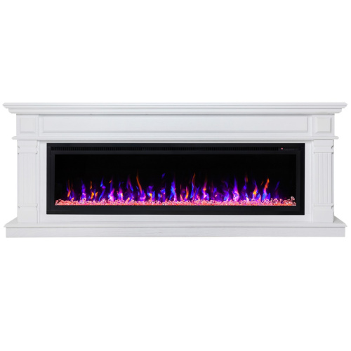 Электрокамин RealFlame Islandia 60 WT белый с очагом Saphir 60 Электрокамин RealFlame Islandia 60 WT белый с очагом Saphir 60