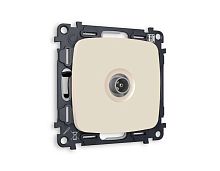 Комплект механизма TV розетки оконечной AMBRELLA VOLT OMEGA Бежевый матовый 50-870 MHz 1dB QUANT (OP3330, VM202) MO333010