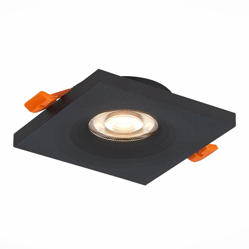 ST205.418.01 Св-к встр. Черный GU10 1*50W  L94xW94xH27 220V Без ламп Встраиваемые светильники фото 8