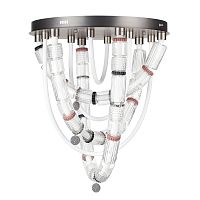 5456/80CL L-VISION ODL_EX26 045 темный сатин.никель/терракот/черный Люстра потолочная LED 80W 4000K COLLIER