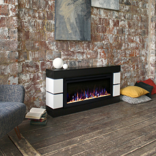 Электрокамин RealFlame Denver 42/BV BLM черный с очагом Saphir 42 фото 4