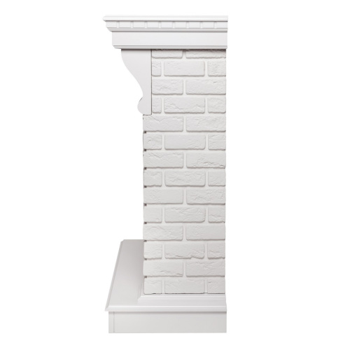 Электрокамин RealFlame Jazz WT белый с очагом Majestic Lux Brass фото 7