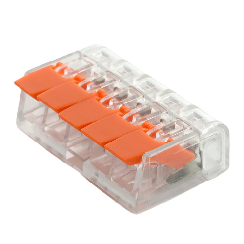 Универсальная компактная клемма 5-проводная STEKKER, LD221-415 фото 3